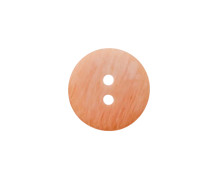 1 Polyesterknopf - Rund - 18mm - 2 Löcher - Farbverlauf - Orange