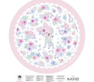 DIY-Nähset Babydecke - Rund - BlossomKitz - NIKIKO - Top Babydecke - pers. Krabbeldecken Top - zum selber Nähen