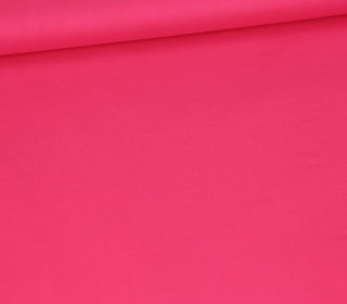 Leichter Bio Baumwollstoff - Voile - Halbtransparent - Uni - Pink