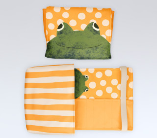 DIY-Nähset - Buch-Organizer - Tierisch Bunt - Frosch - Andrea Liesert - Softshell - abby and amy