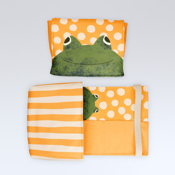 DIY-Nähset - Buch-Organizer - Tierisch Bunt - Frosch - Andrea Liesert - Softshell - abby and amy