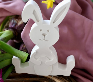 Silikon - Gießform - Osterhase mit Osterei - Ostern - Osterdeko - vielfältig nutzbar