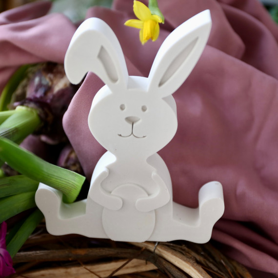 Silikon - Gießform - Osterhase mit Osterei - Ostern - Osterdeko - vielfältig nutzbar
