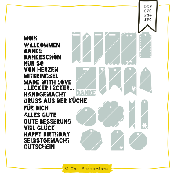 Plotterdatei "Vectorians Anhängsel" Anhänger DXF,  SVG, PNG, JPG The Vectorians
