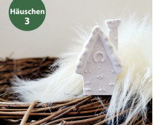 Silikon - Gießform - Winterhäuschen - Mini-Häuser - Häuschen 3 - vielfältig nutzbar