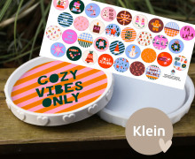 Outdoorstoff - Cozy Vibes Only - Inlays für Silikon - Dekoteller - Tablett - Klein - abby and amy