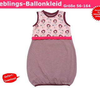 Schnittmuster Kinderkleid/Ballonkleid - inkl. Nähanleitung