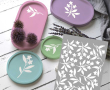 Rub-On Sticker - Blumen - Weiß - KnilchArt Design - Tante Henni Rub-Ons - vielfältig nutzbar