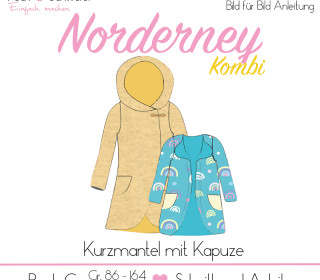 (E-Book) „Norderney“ Damen und Kinder  Kurzmantel Gr. 86 - 164 / Gr. 34 - 52 Pechundschwefel, Pech&Schwefel, Pech und Schwefel