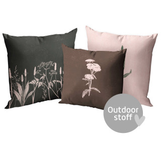 Kissenstoff - DIY - Kissen-Set - Herbstzauber - Wilde Wiesen - Lausemia Design Studio - Outdoorstoff - abby and amy