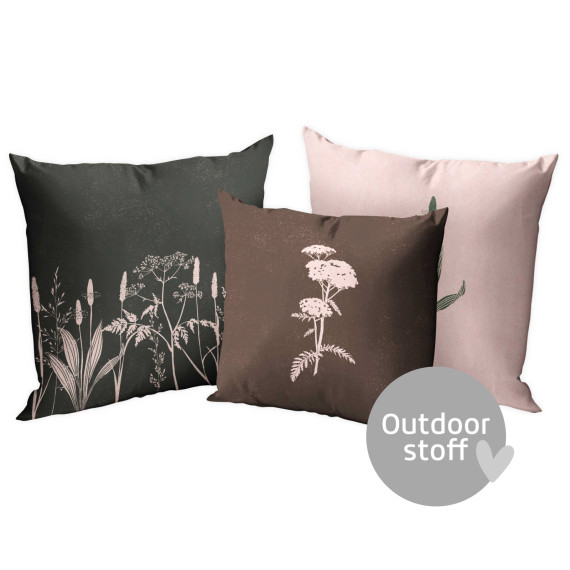 Kissenstoff - DIY - Kissen-Set - Herbstzauber - Wilde Wiesen - Lausemia Design Studio - Outdoorstoff - abby and amy
