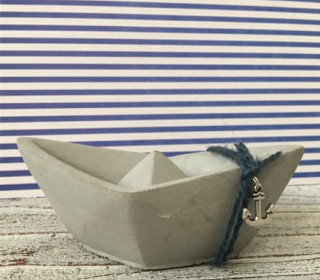 Silikon - Gießform - Origami-Boot - Papierschiffchen - maritim - gefaltetes Boot - vielfältig nutzbar