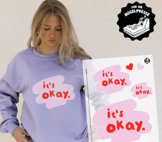Onkel Bo's Bügelbilder - DIN A4 - It's Okay - BIG