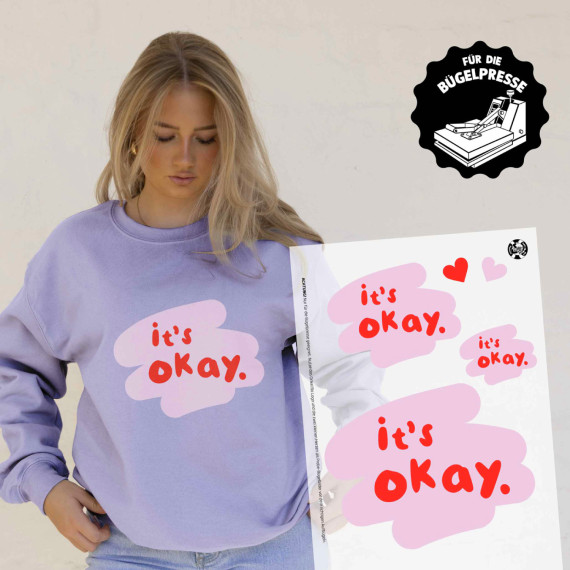 Onkel Bo's Bügelbilder - DIN A4 - It's Okay - BIG