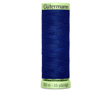 1 Rolle Knopflochgarn - Extra stark - Zierstichfaden - Gütermann - 30m - Royalblau Dunkel (232)