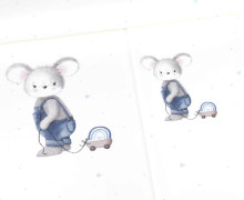 Jersey - Rainbow Love - Maus Piet - Paneel - Bio-Qualität - Stickherz - abby and me