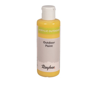 Acrylfarbe - 80ml - Outdoor - Wasserbasis - Rayher - Sonnengelb