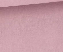 Musselin - Muslin - Double Gauze - 280cm - Extrabreit - Uni - Altrosa - Schnuffeltuch - Windeltuch