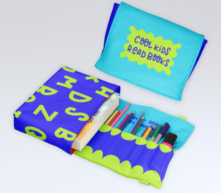 DIY-Nähset - Buch-Organizer - Cool Kids - Lausemia Design Studio - Softshell - abby and amy