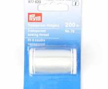 1 Spule Nähgarn - Transparent - Nr. 70 - 200m - Prym - Hell