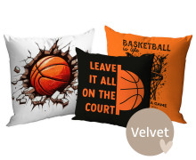 Kissenstoff - DIY - Kissen-Set - Basketball - Velvet - abby and amy