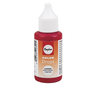 Color Drops - flüssiges Farbkonzentrat - Klassikrot - Lösungsmittelfrei - 25ml - Rayher