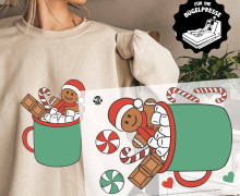 Onkel Bo's Bügelbilder - DIN A4 - Heiße Schokolade - Lebkuchen - BIG - Weihnachten