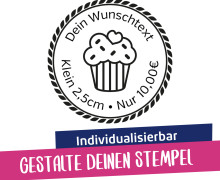 Gestalte Deinen eigenen Stempel - klein (2,5 cm)