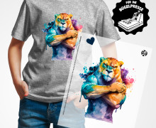 Onkel Bo's Bügelbilder - DIN A4 - Angry Lion