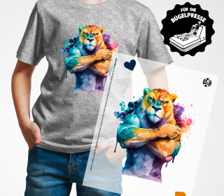 Onkel Bo's Bügelbilder - DIN A4 - Angry Lion
