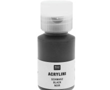 Acrylfarbe - Acrylini - 22ml - Matt - Geruchsarm - Rico Design - Schwarz