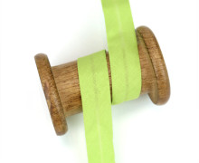 3 Meter Schrägband - Baumwolle - Gelbgrün - Uni - 2cm x 3m - Zugeschnitten
