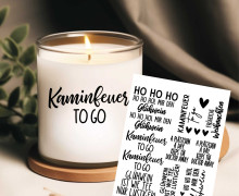 Rub-On Sticker - Ho Ho Hol mir den Glühwein - Tante Henni Rub-Ons - vielfältig nutzbar