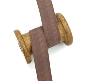 2,5 Meter Gummiband - Zugeschnitten -  Uni - 25mm - Taupe