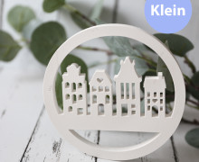Silikon - Gießform - Dekoring - Häuserreihe - romantische Häuser - Klein - vielfältig nutzbar