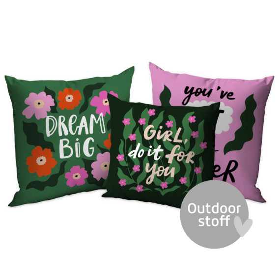 Kissenstoff - DIY - Kissen-Set - Bold & Cozy - Dream Big - Outdoorstoff - abby and amy