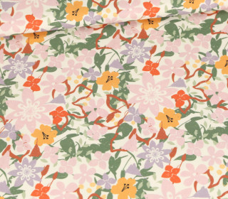 Modal Jersey - Spring Is Here - Bunte Blumen - Creme - Irene Pacha - abby and me