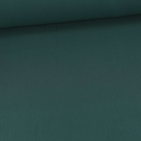 Musselin - Muslin - Double Gauze - Extrabreit - 240cm - Uni - Petrol - Schnuffeltuch - Windeltuch
