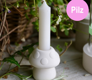 Silikon - Gießform - Mini Stabkerzenhalter - Pilz - vielfältig nutzbar