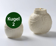 Silikon - Gießform - Weihnachtskugel - Kerzenhalter - Kugel 2 - vielfältig nutzbar
