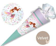 DIY-Nähset Schultüte - GESCHWISTERTÜTE - Adoringly Dzio - Sommerwind - Velvet - abby and amy