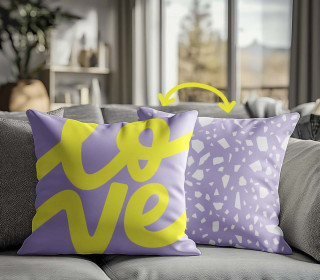 Genähtes Kissen inkl. Inlet - Hugs & Kisses - Terra Love - studio.mARTinchen - Mein Hanseherz