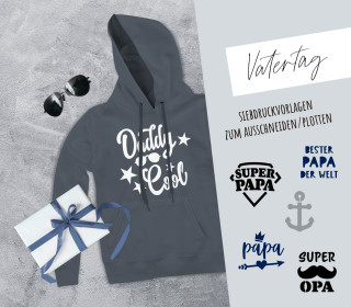 FREEBIE - Vatertag – Papatag - 2.0 - Siebdruck Vorlagen