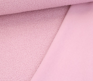 Teddy Fleece - Doubleface - uni - Hellrosa