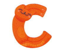 Applikation - Zum Aufbügeln - Tiere - Buchstabe - C