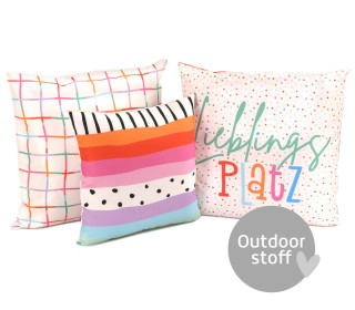 Kissenstoff - DIY - Kissen-Set - Lieblingsplatz - Outdoorstoff - abby and amy