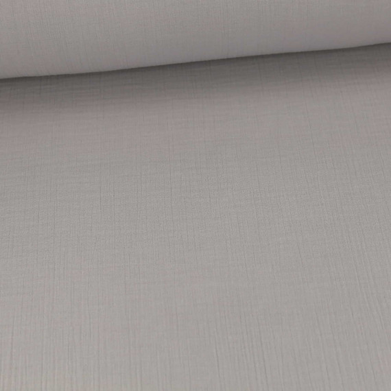 Musselin - Muslin - Double Gauze - Extrabreit - 240cm - Uni - Grau - Schnuffeltuch - Windeltuch