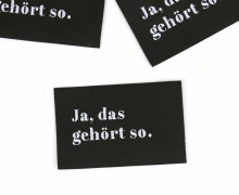 1 Label - Ja, das gehört so. - Schwarz - Hamburger Liebe