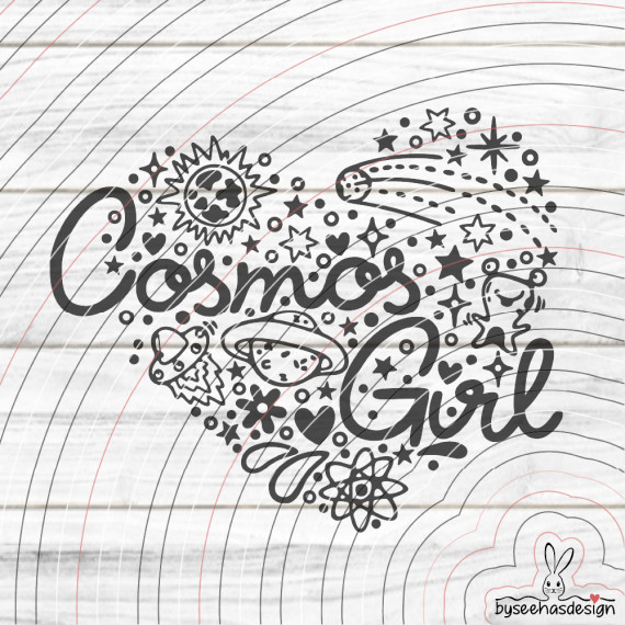 Cosmos Girl Plotterdatei SVG DXF