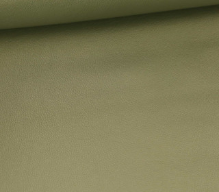 Kunstleder - Fashionstoff - Nappa - Uni - 140cm - Olivgrün Metallic